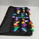 Zippered Key Case, Portable Key Organizer with Handle, Waterproof & Fireproof Key Binder with 54 Hooks and Tags, Key Box Organizer for Estate Sales, Hotel Executives, Landlord, Car Rental (Black)