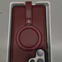 Butaiga for iPhone 12 Pro Max Leather Case with Stand, Anti-Slip Grip Ring, Fits for MagSafe (Brown, iPhone 12 Pro Max)