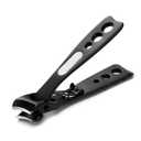 BEZOX Thick Nail Clipper for Seniors, Toenail Clippers for Thick and Ingrown Nails, Fingernail Clippers with Slant Curved Blade and Built-in Nail File - Matte Black