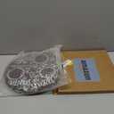 Santa Cookie Plate Treat Santa Christmas Wooden Round Tray Xmas Eve Cookies Milk Reindeer Snacks Cute Platter Mat Wood Plates Board for Christmas Decorations Supplies (Brown)