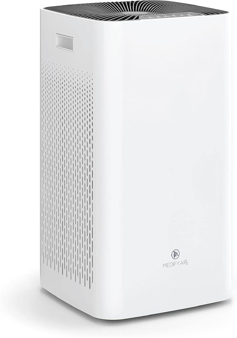 Medify MA-112 Air Purifier with True HEPA H13 Filter | 2,640 ft Coverage in 1hr for Smoke, Wildfires, Odors, Pollen, Pets | Removal to 0.1 Microns | White, 1-Pack