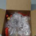 Patelai 18 Pcs Christmas Drink Balls Clear Shot Glass Ornaments Xmas Tree Fillable Ornaments Plastic Xmas Water Bottle Bulbs for Holiday Party Decorations(Christmas Tree, 50 ml)