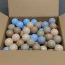 GOGOSO Ball Pits Balls for Toddlers Pack of 50 100 200 Plastics Shape Ball Non-Phthalate Non-BPA Non-Toxic 2.2-Inch Crush Proof Play Balls (Blue Bear Colors)