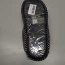 KuaiLu Womens Memory Foam Slippers Ladies Cozy Fuzzy Plush Fur Lined Warm Winter Cushioned Slip on House Bedroom Shoes Comfy Indoor Outdoor Hard Sole Arch Supportive Plantar Fasciitis Black Size 9