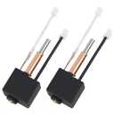 2PCS Original Kobra 3/Kobra 3 V2 Combo Hotend 3D Printer All Metal Extruder Hot End Replacement with 0.4mm Brass Nozzle and Silicone Sock for Anycubic Kobra 3 and Kobra 3 V2 Combo 3D Printers