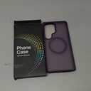 Magnetic Shockproof for Samsung Galaxy S25 Ultra Case, 12FT Military-Grade Protection [Compatible with MagSafe] Slim Rugged Frosted Matte Hard Back Bumper for S25 Ultra Phone Case, Purple