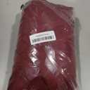 Simplebrand Rod Pocket Top Solid Voile Sheer Curtains for Bedroom, 54 Inch Length Drapes Set of 2, Lightweight and Light Filtering Elegant Red Curtains Panels Window Treatment, 42Wx54L, Burgundy