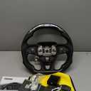Steering Wheel,Carbon Fiber Steering Wheel D-shaped Flat-bottom with LED Shift Indicator for Dodge Charger/Challenger/Durango/Jeep Grand Cherokee/SXT/GT/RT/SRT/For Heallcat 2015-2024