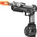 Electric Water Gun for Adults Kids, Automatic Squirt Gun with a Long Range of up to 26 Ft, LED Light Large Capacity IP7 Waterproof Fully Auto Water Gun(Black)