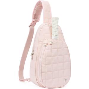 CLUCI Pickleball Bag for Women, Quilted Crossbody Bags for Women Men, Puffer Travel Sling Bag