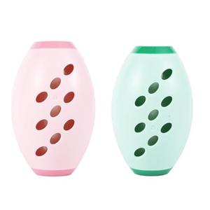 2 x 2pcs Reusable Lint Rollers, Washable Mini Roller Portable Remover Extra Sticky Lint Roller Ball Dog Cat Hair Removal Tool for Clothes Travel Pets Laundry Cars (Pink, Green)
