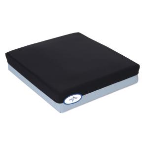Medline Gel Foam Wheelchair Cushion, 22" x 18" x 3" - Comfort & Pressure Redistribution with Easy-to-Clean Cover