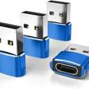 Elebase for Apple Watch Series 11 SE Ultra 3 Adapter,USB to USB C Adaptor,Type C Female to A Male Cable Converter for iWatch 9 10 9,Airpods 4 2,iPad 8th 9th 10th Air 4th 5th Mini 7 7th 6th Yubico (Blue)
