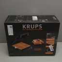 KRUPS 4Slice Belgian Waffle Maker: Stainless Steel, 5 Browning Levels, Audible Ready Beep, Removable Plates, 1200W, Silver/Black, Large Waffle Maker Family Size, Great for Family Breakfasts