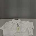 J.VER Womens Button Down Shirts Stretch Wrinkle Free Formal Short Sleeve Dress Shirt Summer Work Blouses Business Casual Tops (Small, White)