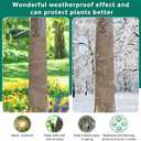 50x50 High Density Natural Burlap Plant Covers Freeze Protection, 40 in x 30 ft Heavy Duty Jute Tree Wrap for Outdoor Winter Shrub Shield & Garden Plant Care