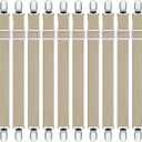 Boao 12 Pcs Bed Sheet Clips Straps Sheet Corner Straps Holder Adjustable Mattress Clips, Elastic Bed Grippers Suspender Fasteners Holder for Home(Khaki,8-12 Inch Length)