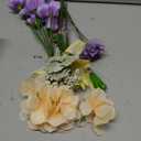 Floroom Artificial Greenery Stems Box Set, 45pcs with 9 Kinds of Faux Greenery Flowers Picks for DIY Bridal Bouquets Wedding Floral Arrangement Table Centerpieces, Lavender & Gold