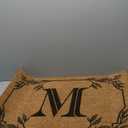 Evergreen Flag Monogram Large Coir Doormat, 36x24 Inches Front Door Mat for Outdoor/Indoor Entrance, Welcome Mat Non-Slip Doorway Rug, New Home Housewarming Gift, Letter M