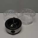 OVENTE 2-Tier Electric Food Steamer, 5 Quart Stainless Steel Stackable Steam Cooker with 400W Power, 60-Minute Timer & Auto Shut-Off, Dishwasher Safe, Healthy Vegetable & Seafood Steamer, Silver FS62S