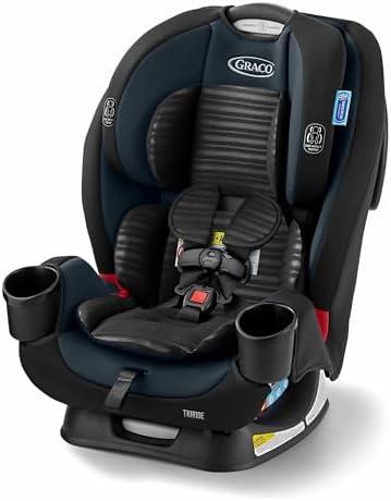 Graco TriRide 3-in-1 Reclining Car Seat, Clybourne - Rear & Forward Facing Car Seat, Highback Booster, Adjustable Headrest