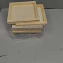 6 Pack 8 x 8 Inch Wood Panel Boards, Unfinished Wooden Canvas Panels Boards for Painting, Drawing, Canvas. DIY Crafts Projects, Arts Use with Oils, Acrylics