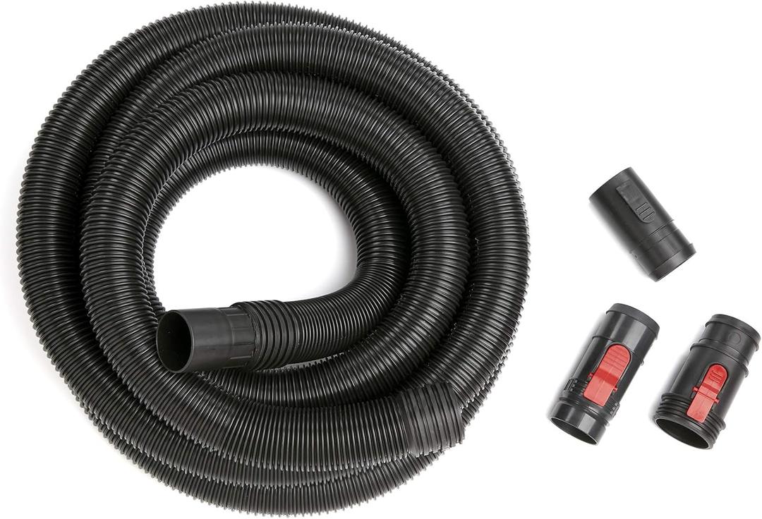 CRAFTSMAN CMXZVBE38759 2-1/2 in. x 20 ft. POS-I-LOCK Wet Dry Vac Hose Attachment Kit, Industrial-Grade Shop Vacuum Replacement Hose, Fits Most Wet/Dry Vacuums with a 2-1/2 in. Diameter
