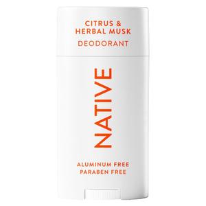 Native Deodorant | Natural Deodorant for Men, Aluminum Free with Baking Soda, Probiotics, Coconut Oil and Shea Butter | Citrus & Herbal Musk