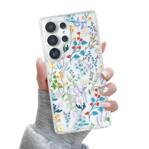 QLTYPRI for Samsung Galaxy S26 Ultra Case, Compatible with Magsafe, Aesthetic Cute Floral Flower Phone Case, Clear Anti -Yellowing Shockproof Magnetic Phone Cover for Women Girls - Colorful Floratopia