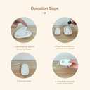 Travel Mini Diffuser for Essential Oils Multifunction Waterless Mini Car Aromatherapy Diffuser for Room Office Bedroom(White)