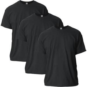 Gildan Unisex Adult Ultra Cotton T-Shirt, Style G2000, Multipack (X-Large, Black (3-pack))