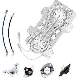 Azdele Heating Element for Samsung Dryer, Dryer Heating Element DC47-00019A for Samsung dv42h5000ew/a3 dv45h7000ew/a2 Dryer Parts, Including DC96-00887A, DC47-00016A, DC47-00018A and DC32-00007A
