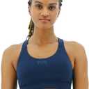 TYR Women's Crossback Performance Sports Bra (Large, Dark Blue)