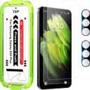 Esanik for S25 Plus Anti-Reflective Screen Protector, Anti-Glare & Fingerprint Unlock Compatible, Matte PET Film [Non-Glass], Auto-alignment Frame, Anti-Fingerprint, Smooth as Silk, 2+2 Pack (S25 Plus-6.7 inch)