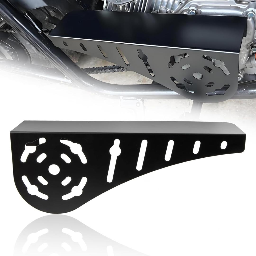 Chain Guard Clutch Cover, PSLER Mini Bike Chain Guard for Most Mini Bike with Predator 212 Clutch 196cc 200cc GX160 GX200 Tilotson 212R Tecumseh Engines, Black