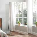 Brisafe 71"x40" Oversize Shatterproof Standing Mirror, Ultra Light Nano-Film Mirror for Gym, Home, Living Room, Bedroom, White