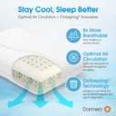 Dormeo True Evolution 4" Ultra-Slim Profile Bed Pillow Breathable Airflow Design for Cool, Fresh Sleep, Ideal for Stomach and Back Sleepers, 1 Count