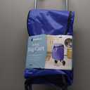 HUYINGC Portable Trolley Folding Cart with Wheels Good for Shopping Carry Things-Blue-T6
