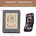 Embroidery Book,Embroidery Stitch Book,Sewing Books for Beginners Adult，Plus a Set of Sewing Tools