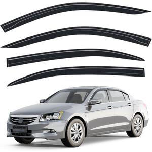 Tape-on Window Visors Rain Guards for Honda Accord Sedan 2008-2017