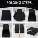 24 PCS Black Gift Boxes with Lids9.8x7.8x3.9, Bridesmaid Proposal Box with Ribbon, Gift Boxes for Wedding, Christmas, Valentine's Day,Birthday,Baby Shower and the other Parties