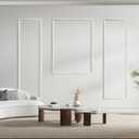 Art3dwallpanels Pre-Cut Wall Molding Set of 3 pcs, Ready-to-Assemble Wainscoting Panels for Interior Wall Dcor Living Room Bedroom Accent Wall - Installed with Glue, 3 Frames
