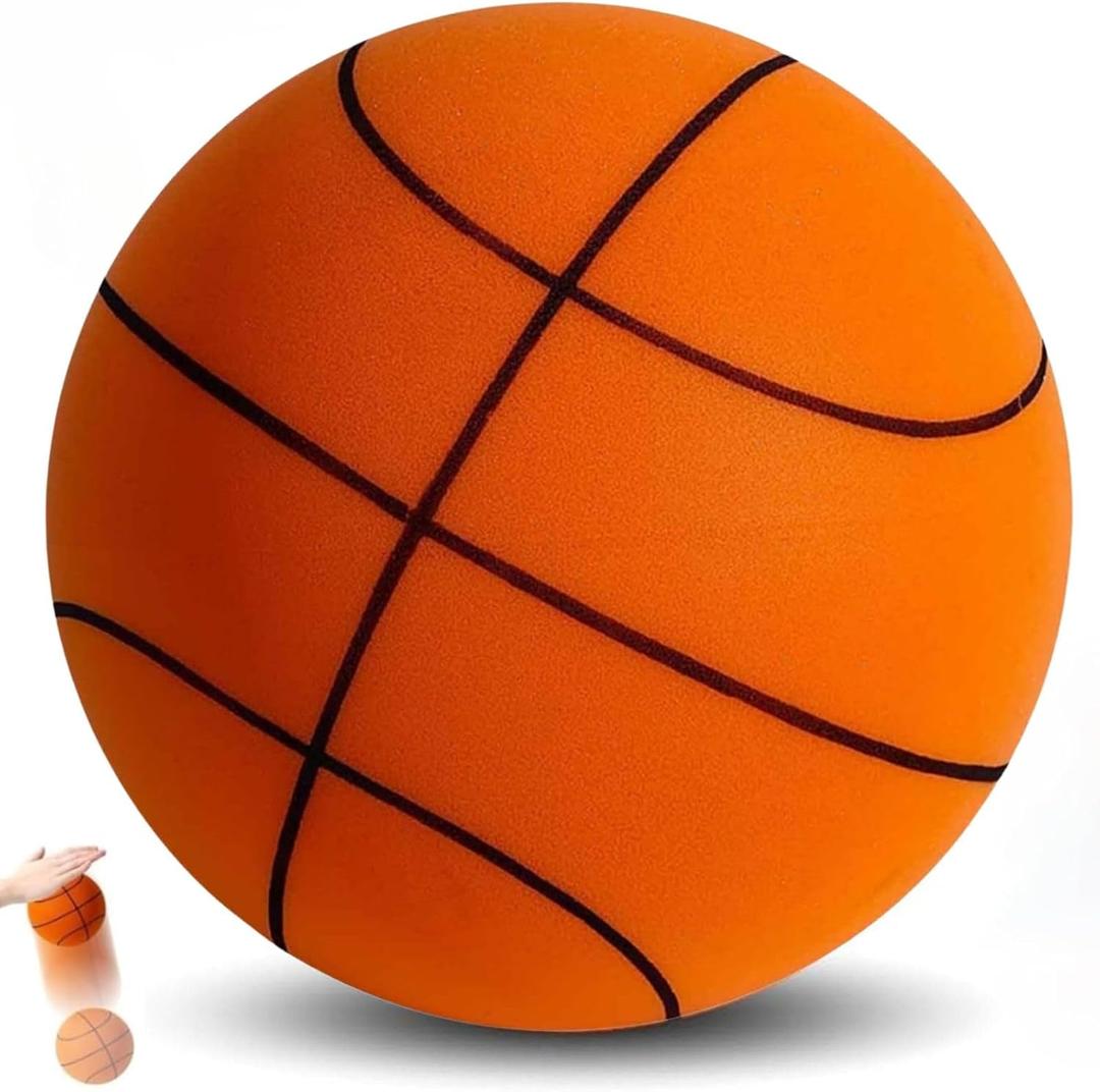 Silent Basketball Size 7 (29.5") - Upgraded Version Quiet Foam Basketball Indoor Training Ball, Highly Bounce Quiet Foam Ball,Indoor Training and Without Noise