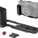 SmallRig X100VI / X100V Handgrip L-Shape Grip with Quick Release Plate for Arca, Lightweight Silicone Side Handle, Shutter Button and Hot Shoe Cover for FUJIFILM X100VI / X100V Cameras (Black) - 4556