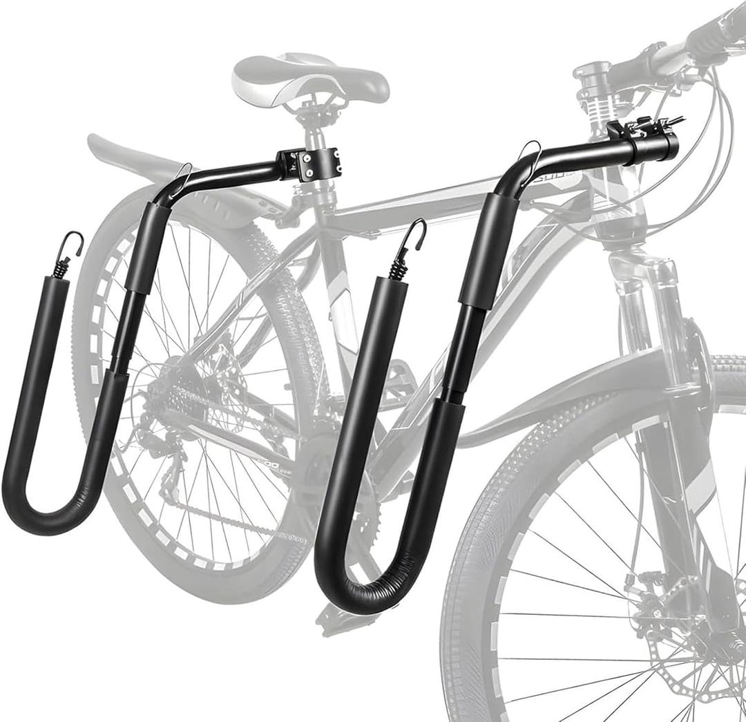 Bicycle Surfboard Racks, Bike Surf Board Holder for Shortboards, Longboards, SUP Paddleboards, Skis, Windsurfing Boards, Outdoor Sports Surfing Wakeboard Carrier Mount for Bike