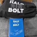 HALO Bolt Air 58830 Portable Car Battery Jump Starter | 100 PSI Air Compressor, 58.8Wh USB Power Bank, Emergency Floodlight & Charger, Jumps Cars SUVs & Trucks, Inflates Tires, TSA Approved  Blue