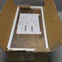 QEEIG Bathroom Floating Shelves for Wall - 15.7" Wall Mounted Shelf Over Toilet Farmhouse Home Decor Display Bookshelf Small 15.7 x 6.7 inch Set of 2, Rustic Brown (008-40BN)