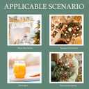 Ciieeo Light Bulb Shape Ball Bottle 3.07 Inch Clear Spherical Decorative Bottle for Christmas Ornament Candy Jar and Holiday Packaging