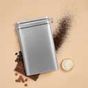 Square Tinplate Coffee Storage Bucket with Lid Airtight Food Canister for Kitchen Pantry Metal Container for Coffee Beans Spices and Snacks