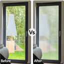 VELIMAX Reeded Glass Window Film, Window Privacy Film, Frosted Window Vinyl, 3D Decorative Decals Non Adhesive for Bathroom Living Room 23.6x78.7 inches